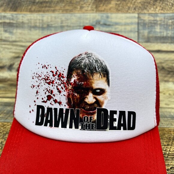 Dawn Of The Dead 1978 Unisex Trucker Hat Red Snapback 70s Horror Baseball Cap - Picture 3 of 8